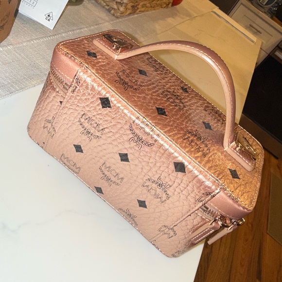 MCM Metallic Rose Travel Case - Picture 4 of 5
